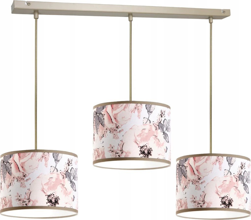 Függőlámpa Kasmír Bézs Kasmír Led Virágok E27 Modern Boho