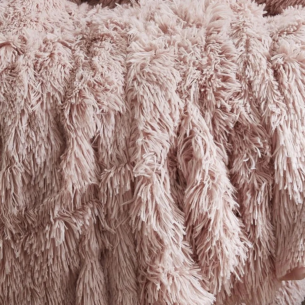 Rózsaszín mikroplüss ágytakaró franciaágyra 245x280 cm Cuddly – Catherine Lansfield