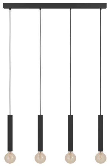Eglo 98057 - Csillár zsinóron CORTENOVA 4xE27/60W/230V