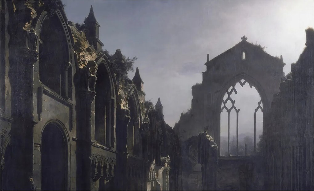 Design fotótapéta Flizelin falra Gótikus romok 416x254 Ragasztó