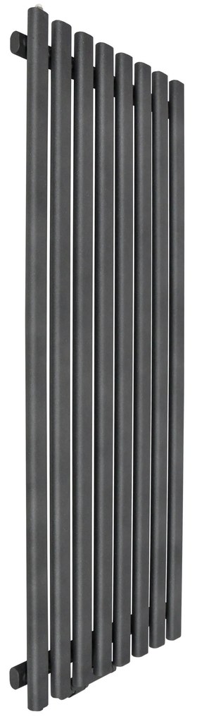 Regnis Lazur LA, fűtőelem 540x1400mm központi csatlakozással 50mm, 960W, fekete matt, LAZURLA/1400/540/D5/BLACK