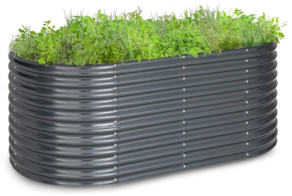 Blumfeldt High Grow, magaságyás, 200 x 80 x 100 cm, hullámlemez, egyszerű telepítés