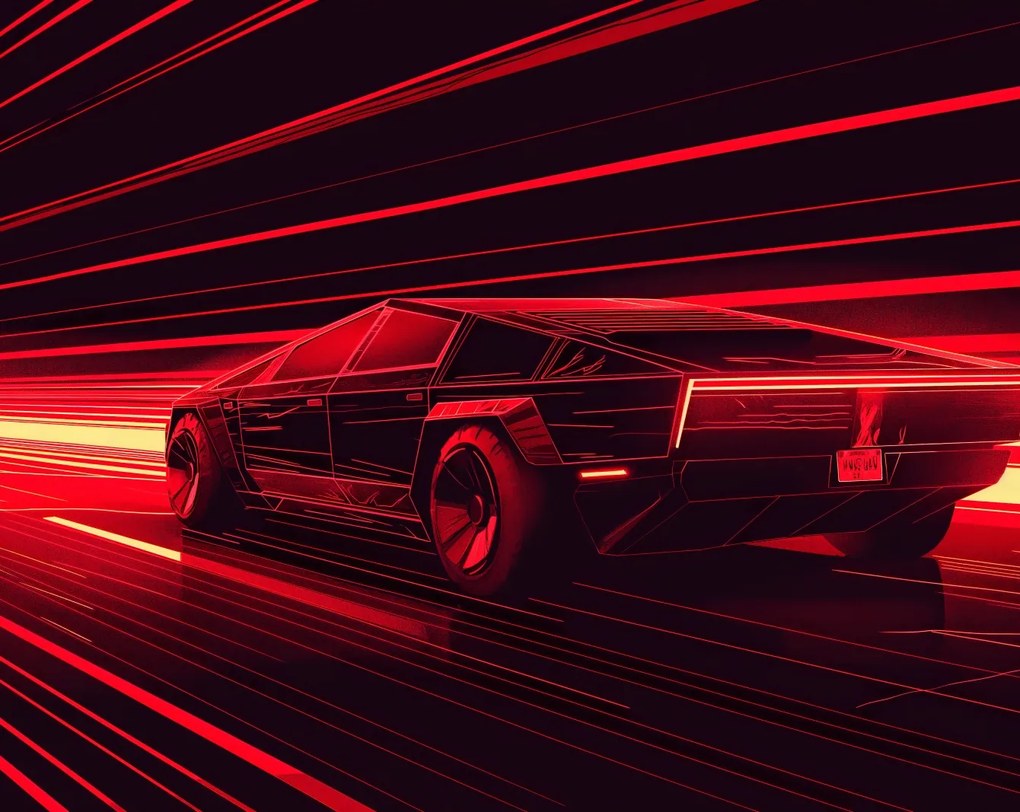 Poszter 76x60,5cm Sebesség a piros neonban