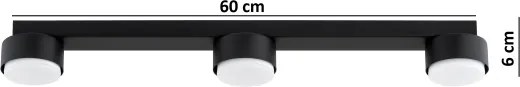BRILAGI - LED spotlámpa MONO 3xGX53/30W/230V fekete