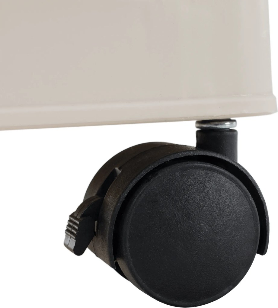 Összecsukható szekrény, fehér/barna, műanyag, POSA TYP 2