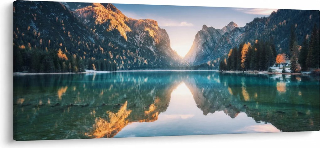 Kép - Hegyi tó (120x50 cm)