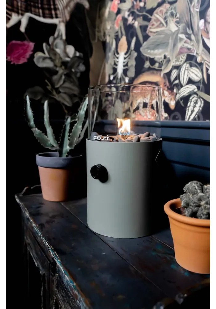 Original olívazöld gázlámpa, magasság 30 cm - Cosi