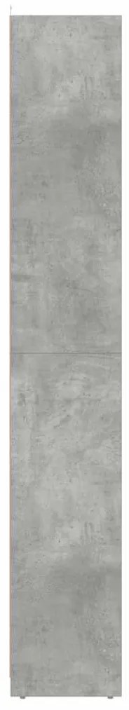 betonszürke forgácslap fürdőszobaszekrény 30 x 30 x 183,5 cm