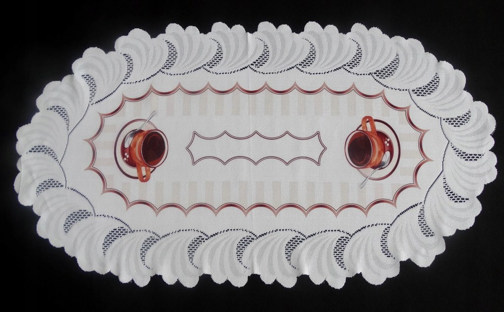 Mg Futófelület konyhába Fehér Csésze Barna szín 50x90 lengyel