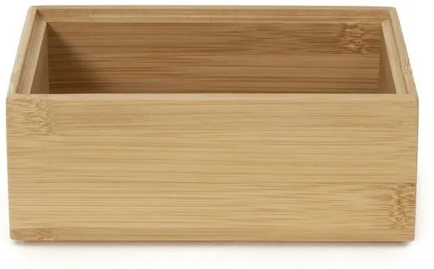 Szervező Compactor Bamboo Box, 15 x 7,5 x 6,5 cm, natúr fa