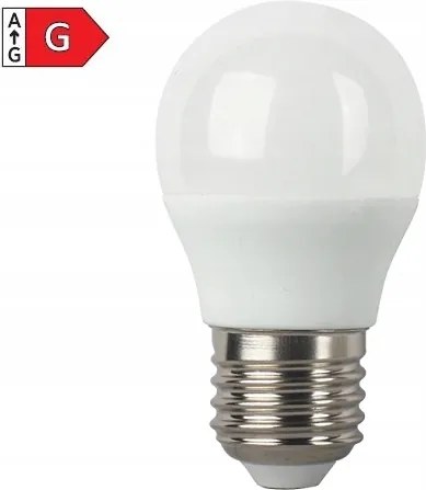 Smd Led izzó matt Ball G45 5W/230V/E27/4000K/450Lm/180°
