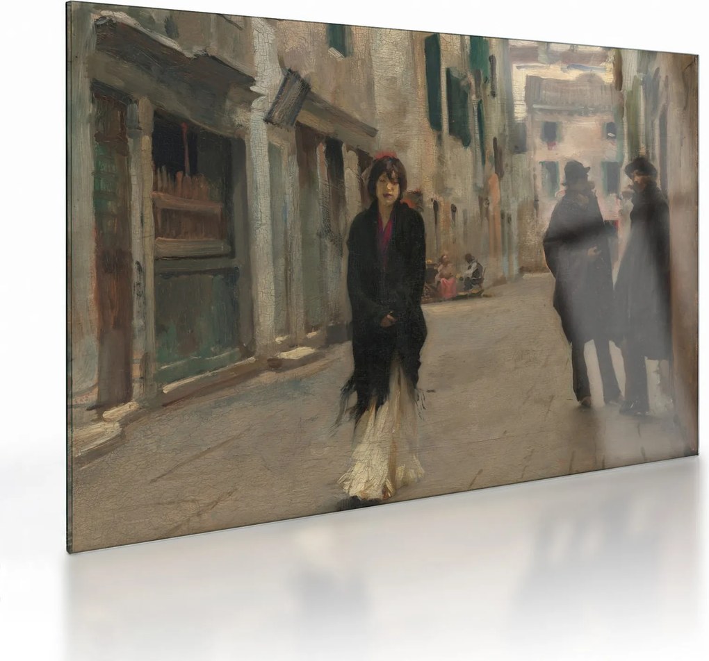 Üveg kép - John Singer Sargent, Street in Venice, reprodukciók (70x50 cm)