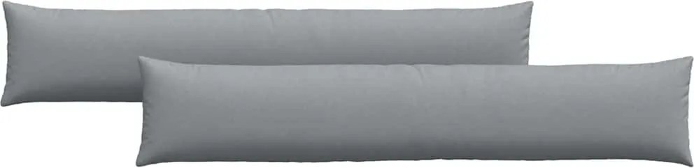 vidaXL Kanapé párnák 2 pcs Világosszürke 200 x 40 cm szövet