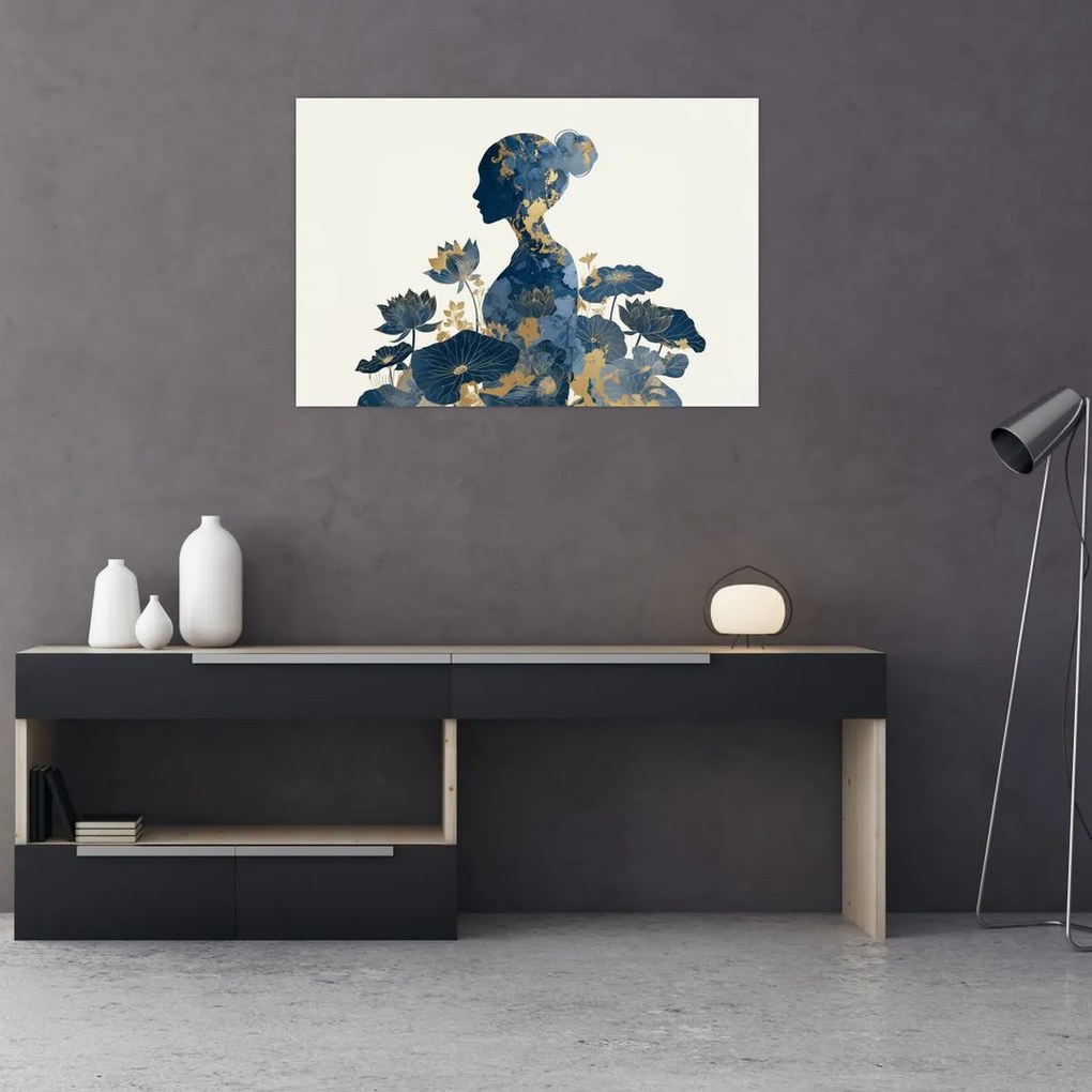 Kép - Márvány női profil (90x60 cm)