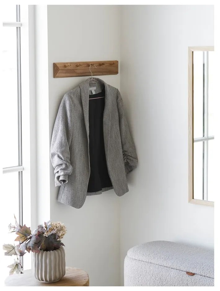 Natúr színű tölgyfa fali fogas 50 cm Barco – House Nordic