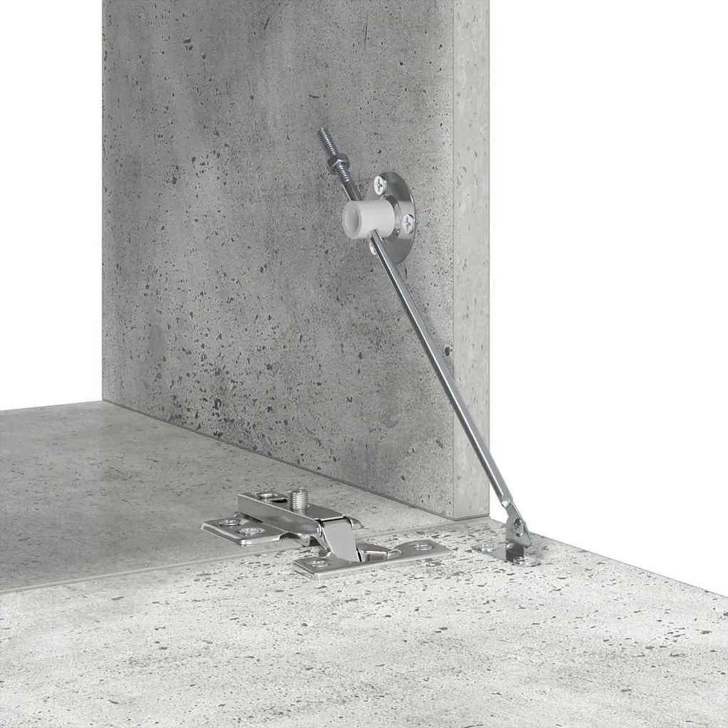 10 részes betonszürke szerelt fa TV-szekrényszett