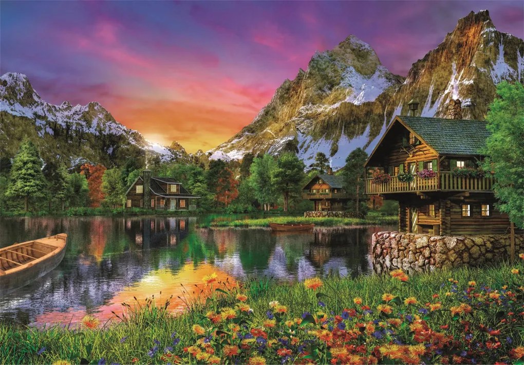 Alpok Lake 6000 db-os puzzle Clementoni