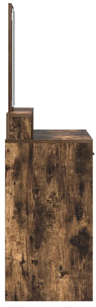 Fésülködőasztal Fiókokkal Füstölt Tölgy 100x41x140 cm