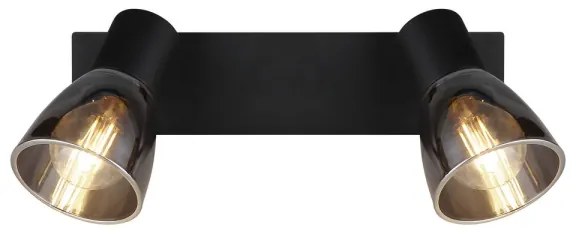 Globo 54307-2 - Fali spotlámpa CLAUDE 2xE14/40W/230V fekete