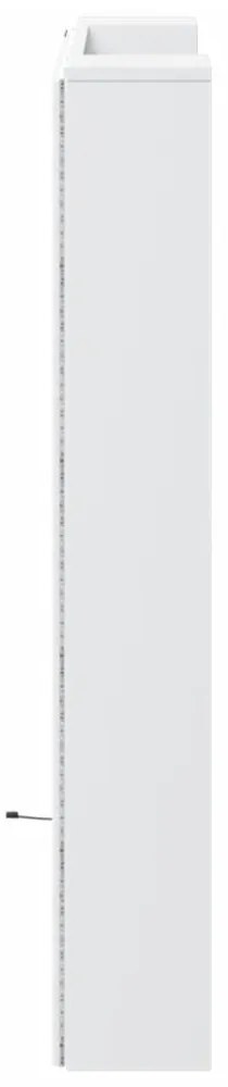 fehér áthidalószekrény LED-világítással 100 x 16,5 x 103,5 cm