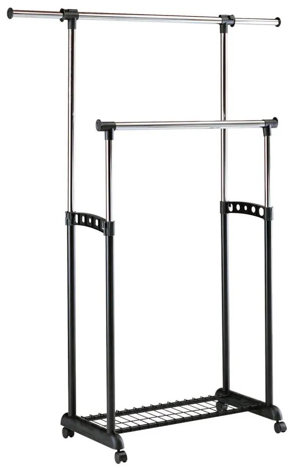 Mobil fém akasztó 170x142 cm fekete/fényezett króm