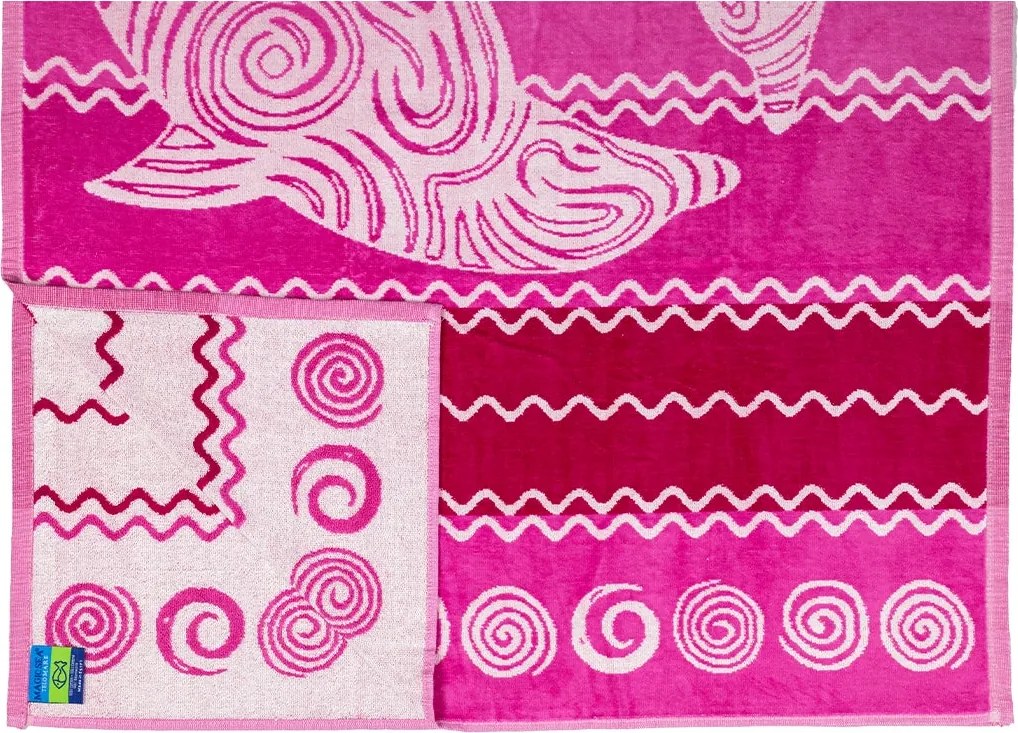 PANTELLERIA Strandtörölköző pink 165x90cm