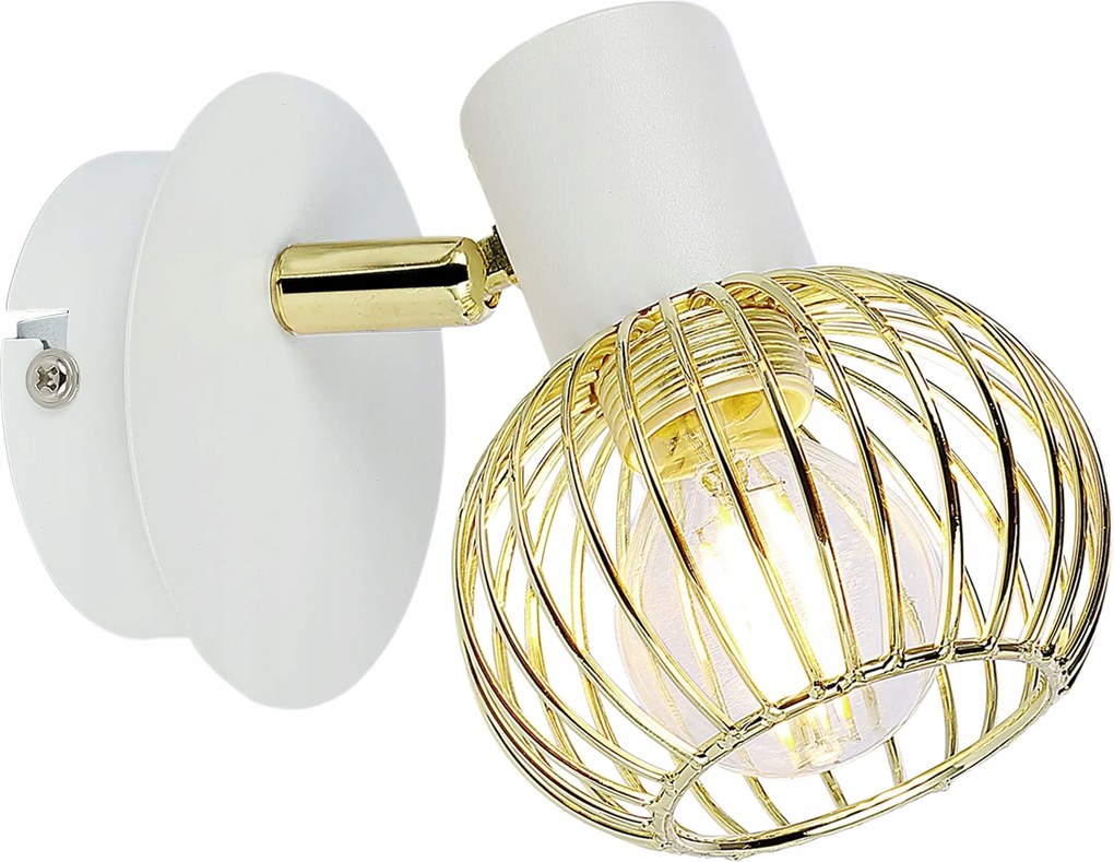 Fali lámpa Candellux fehér, sárga E14 40 W