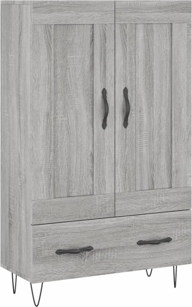 vidaXL szürke sonoma szerelt fa magasszekrény 69,5 x 31 x 115 cm