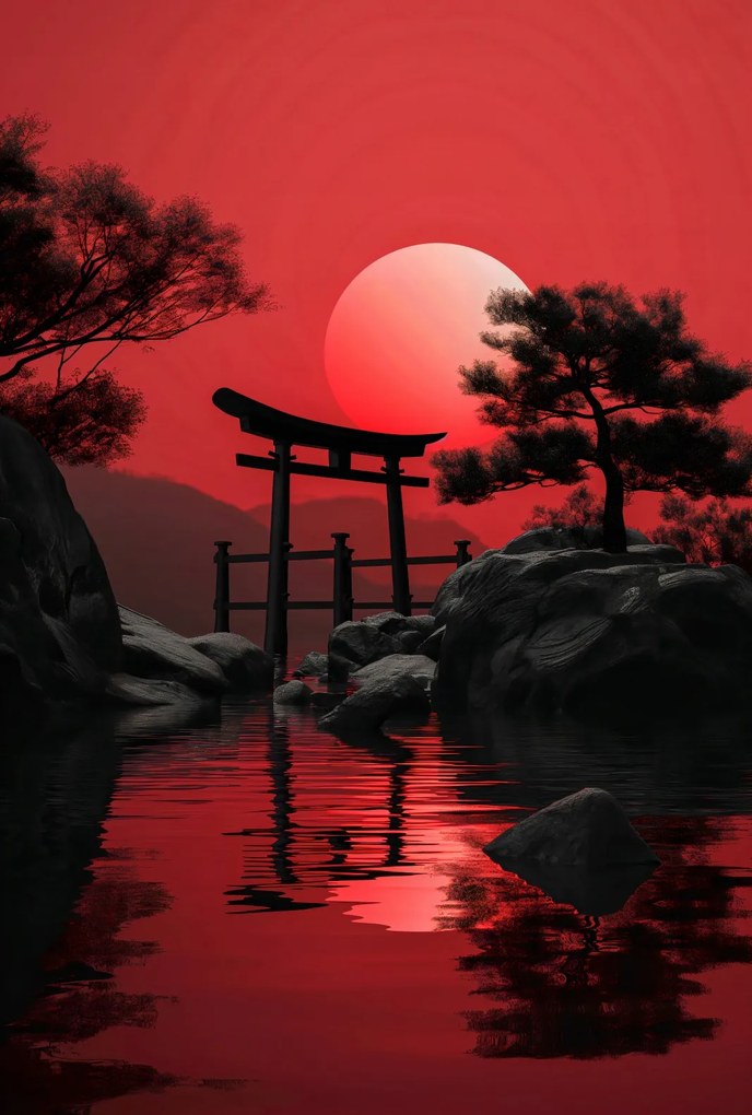 Poszter 61x90,5cm Templom a csend mellett