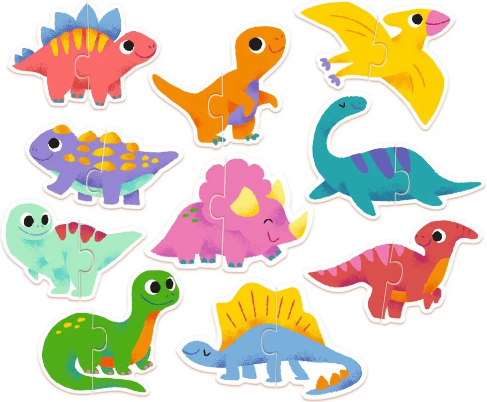Párosító puzzle - Dinócskák - Duo Dinos