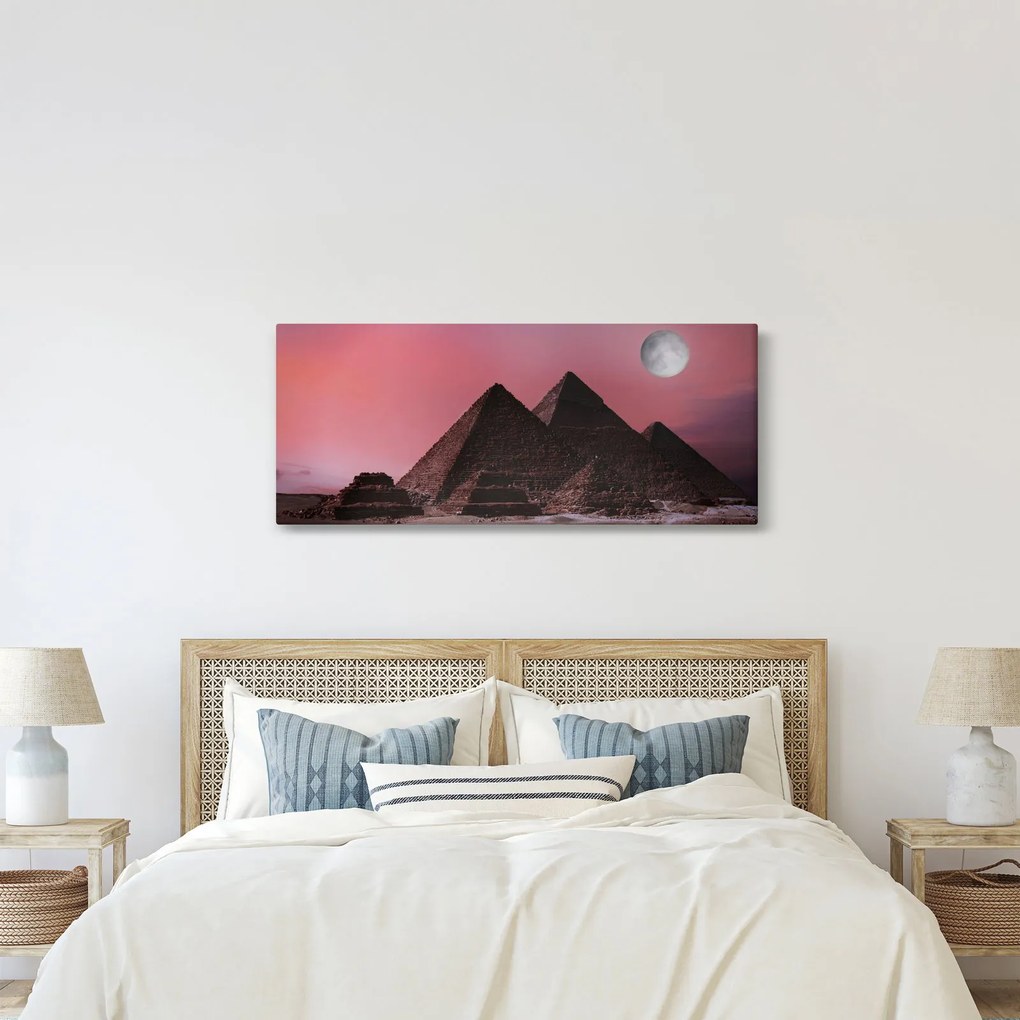 Kép - Piramisok giza, Egyiptom (120x50 cm)