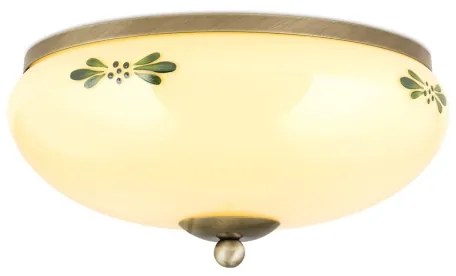 Orion DL 7-673 - Mennyezeti lámpa LANDHAUS 2xE27/60W/230V átm. 28 cm bronz/bézs