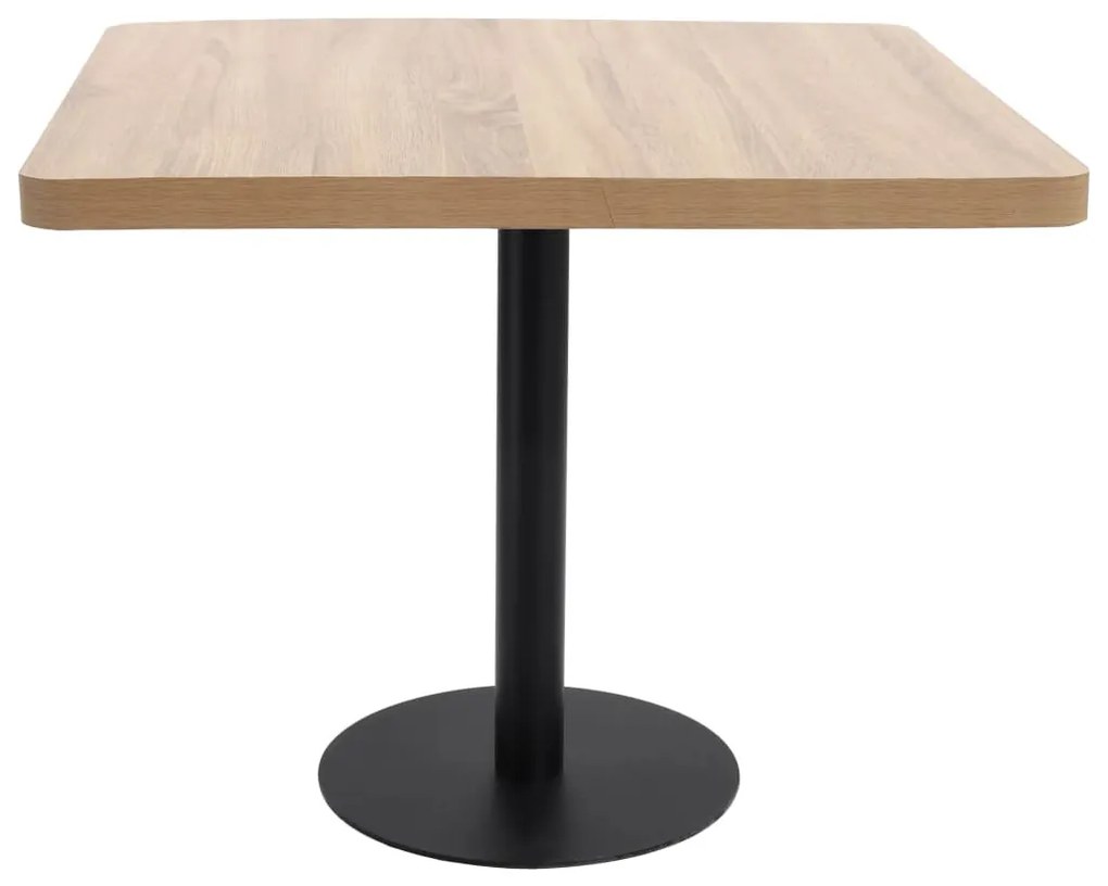 Világosbarna MDF bisztróasztal 80 x 80 cm