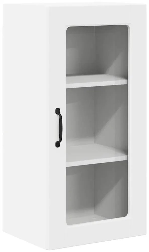 Fali konyhaszekrény 2 pcs Fehér 40 x 31 x 80 cm Faanyag