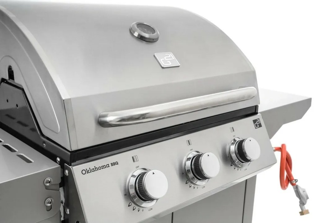 G21 Oklahoma BBQ Premium Line gázgrill 3 égő + redukciós szelep ingyen