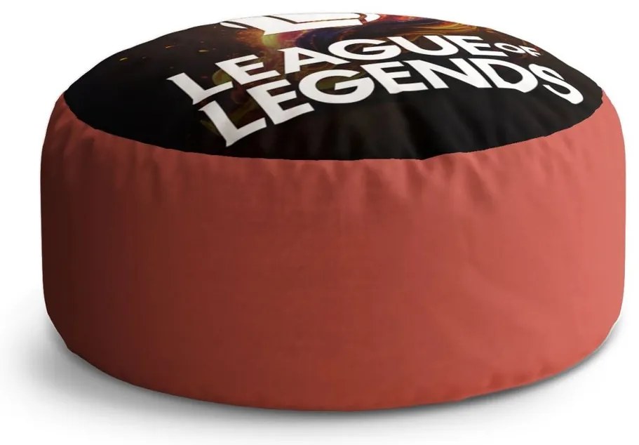 Circle zsámoly LoL Abstract, piros / fekete