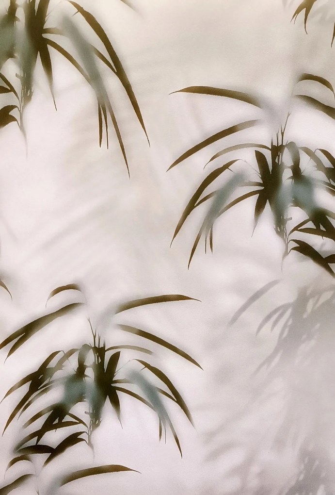 3D levél utánzatú lemosható fali tapéta flizelin mintával