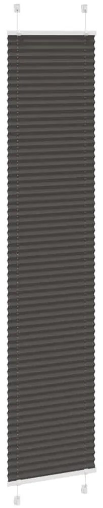 pliszírozott redőny fekete 45x200 cm szövetszélesség 44,4 cm