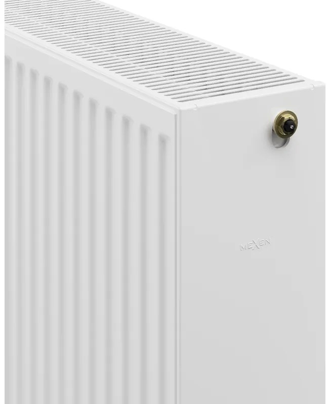 Mexen CC33, panelradiátor 900 x 1100 mm, alsó középső csatlakozás, 3500 W, fehér, W6C33-090-110-00