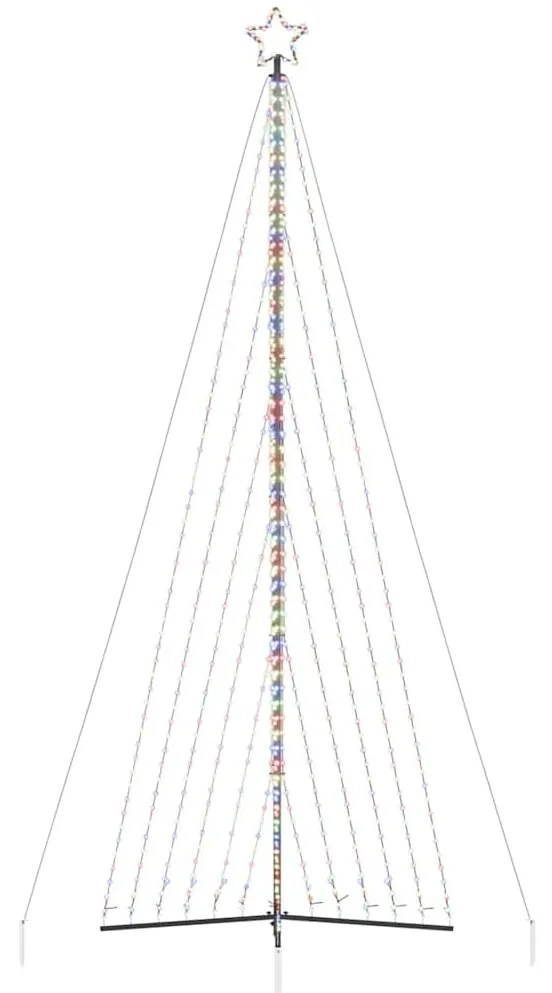 színes LED karácsonyfa 789 LED 476 cm