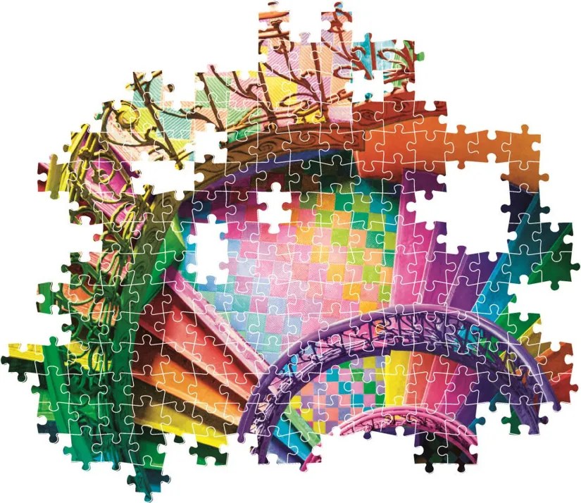 Színes lépcső Colorboom 500 db-os Compact puzzle Clementoni
