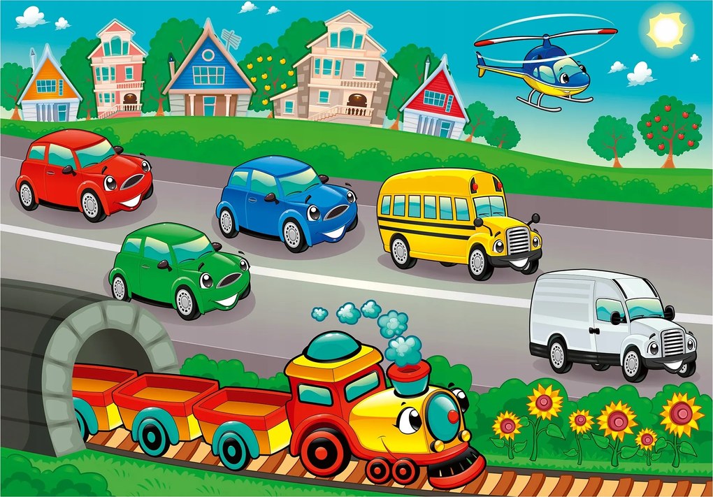 Fotótapéta Autó Vonat Ruha Autó 416x254