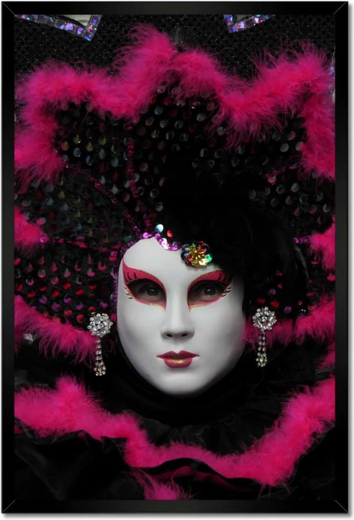 Poszterek keretben 40x60 Velencei maszk