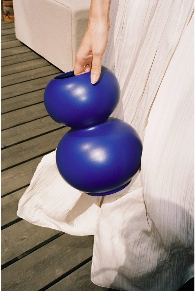 Sötétkék kerámia váza (magasság 36 cm) Tuga – noo.ma