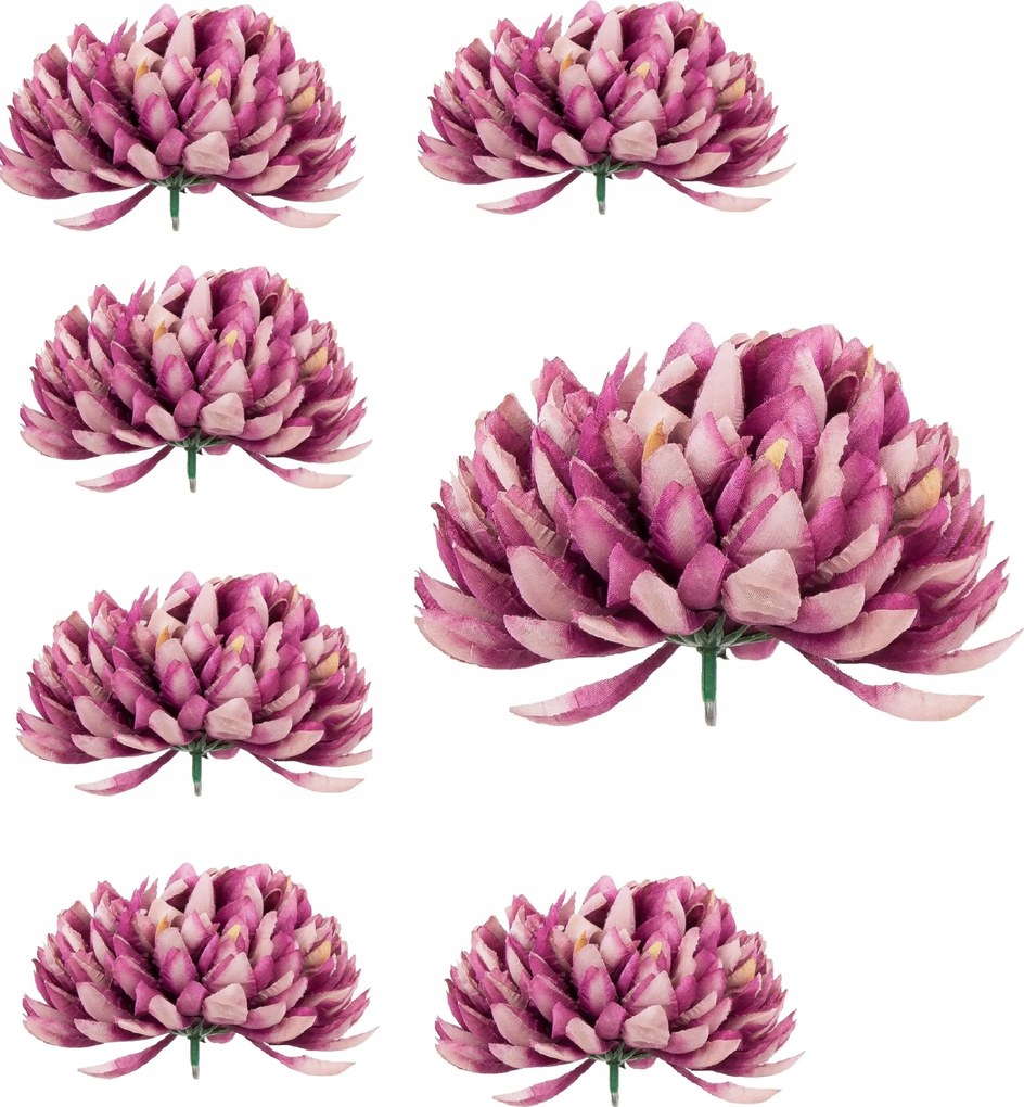 6x Krizantém Termék Fej Művirág nagykereskedelem25