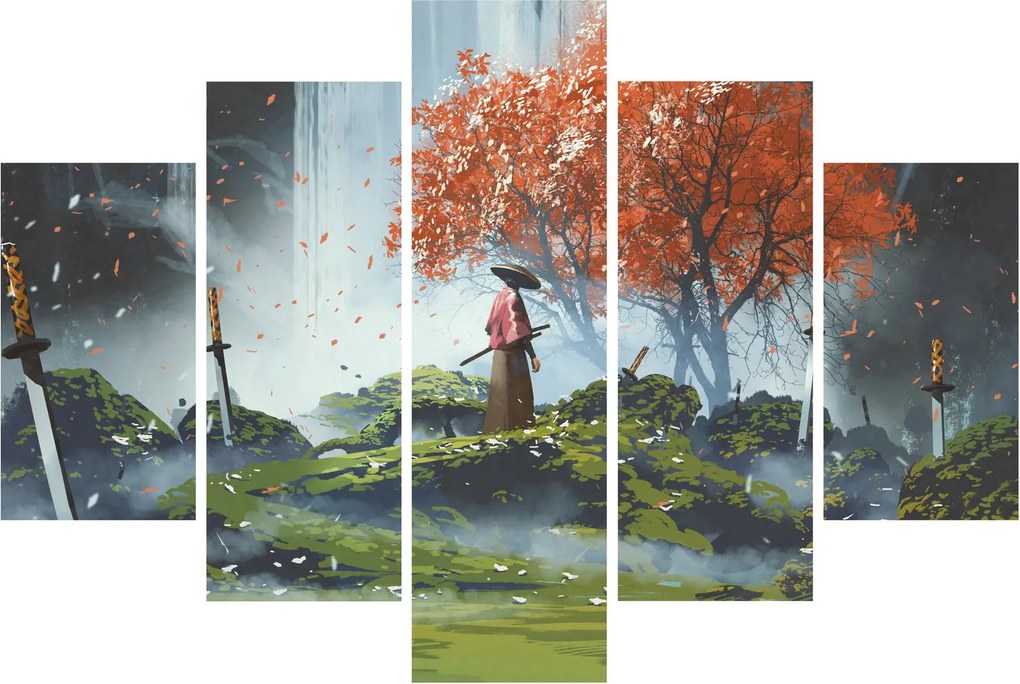 Kép - A kardok kertjének illusztrációja (150x105 cm)