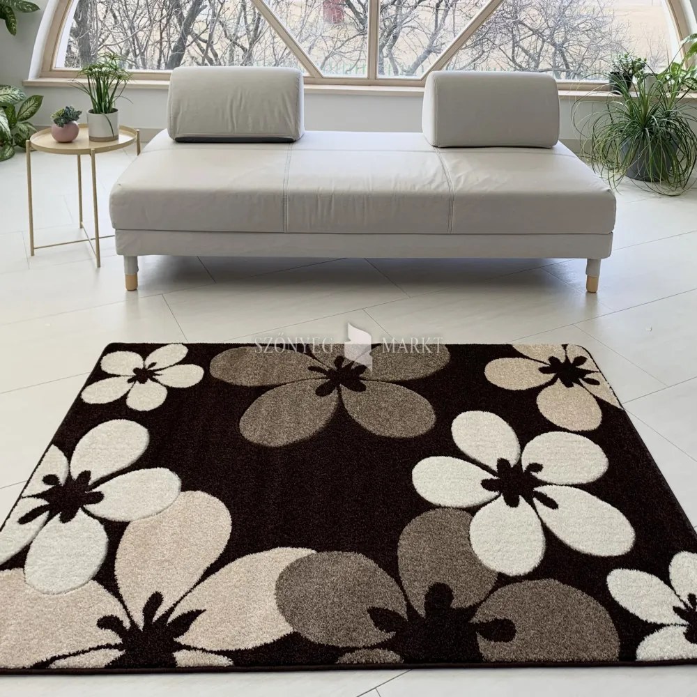 Comfort 4808 barna modern szőnyeg 60 cm-es szett