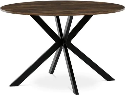 Étkezőaszta Autronic 120x120 cm barna MDF HT-F4120 OLW