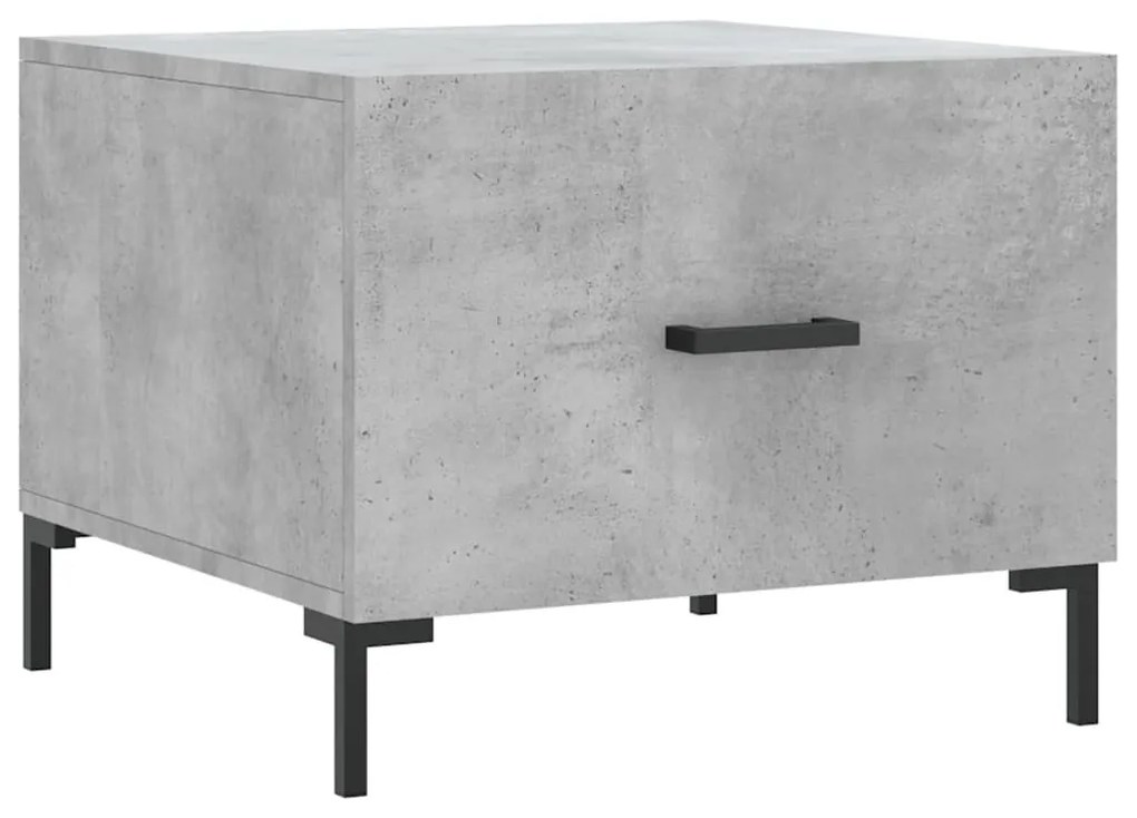 2 db betonszürke szerelt fa dohányzóasztal 50 x 50 x 40 cm
