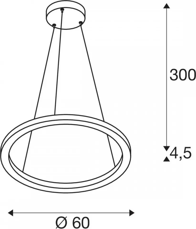 SLV 1004761 ONE Modern Led Függesztett Lámpa LED IP20